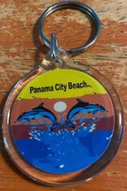 Florida Souvenir Panama City Beach Dolphin Keychain Bag Clip Ocean Sunse... - £9.58 GBP