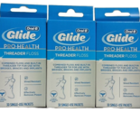 3 Pack Oral-B Glide Pro Health Threader Floss Single Use Packets 30ct Each - £17.94 GBP