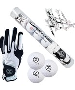 SALE Zero Friction Men&#39;s Golf Super Tube, Glove, golf Balls and Tees. White - $424.59 MXN