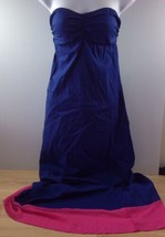 NEW Tommy Bahama Tube Top Maxi Dress Bandeau Swim Casual Cover Up Blue Pink NWOT - £44.73 GBP
