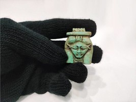 Amulet of the goddess Hathor. Hathor ancient stone. A rare amulet made b... - $4,740.08 MXN
