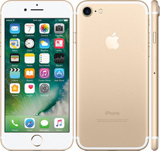 Apple iPhone 7 gold 2gb 128gb quad core 4.7&quot; HD screen IOS 15 4g LTE smartphone - £337.78 GBP