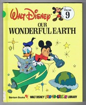 ORIGINAL Vintage 1983 Disney Library #9 Our Wonderful Earth Hardcover Book - $9.89