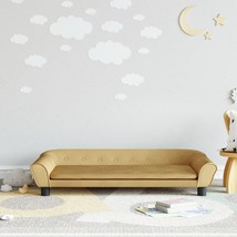 vidaXL Kids Sofa Brown 39.4x19.7x10.2&quot; Velvet - $167.66