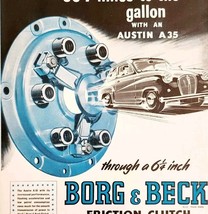 1957 Borg &amp; Beck Friction Clutch Import Advertisement Autocar Automobili... - $737.64 MXN