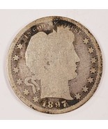 1897-S 25C Barber Quarts En About Bon État, Obverse Est Bon, Rev Worn - $1,569.17 MXN