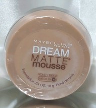 Maybelline Dream Matte Mousse Foundation Honey Beige 4 Medium .64oz Sealed - $13.50