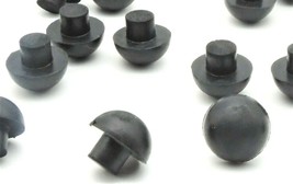 5/16&quot; Hole Size x 1/4&quot; Tall x 5/8 OD Rubber Bumpers Push-In Mushroom Head - £8.14 GBP+