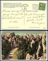 1950 US Postcard - Rapid City, South Dakota to Battle Creek, Michigan U15 - £2.32 GBP
