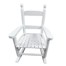 White Solid Wood Kids Rocking Chair - Indoor Outdoor Use - $74.99