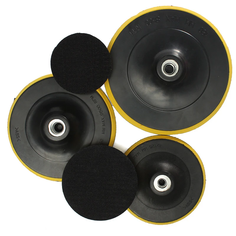 M14 M10 Polishing Pad Buffing Plate Disc Adhesive Backed Hooks 75mm~180m... - $162.09