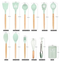 HENSHOW Kitchen Utensils Sets Silicone, 12Pieces Cooking Utensils Sets S... - £58.49 GBP