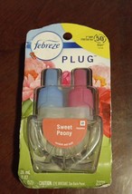 2 Pc Febreze Plug In Sweet Peony Oil Refill Limited Edition - £13.91 GBP