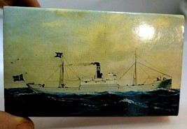 JOHNSON LINE Sweden Box of Matches SS Nordstjernan steam Ship 1899 steamship - $32.69