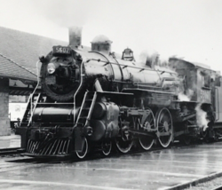 Canadian National Railway CN #5607 4-6-2 Locomotive Train B&amp;W Photograph - £9.74 GBP