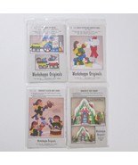 Workshoppe Originals Christmas Wood Cut Out Pattern Lot Of 4 Santa Elves... - $59.37