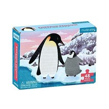 Mudpuppy Emperor Penguin Mini Puzzle, 48 Pieces, 8” x 5.75” – Perfect Fa... - $17.77