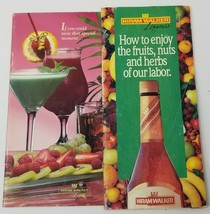 Hiram Walker Liqueurs Drink Recipe Booklets Vintage Set of 2 1980 - £11.17 GBP