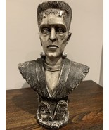 FRANKENSTEIN Bust With eyes that light up and a laugh recording Hallowee... - £53.64 GBP