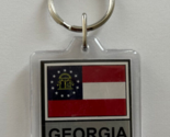Georgia State Flag Key Chain 2 Sided Key Ring - £3.91 GBP