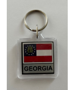 Georgia State Flag Key Chain 2 Sided Key Ring - £3.89 GBP