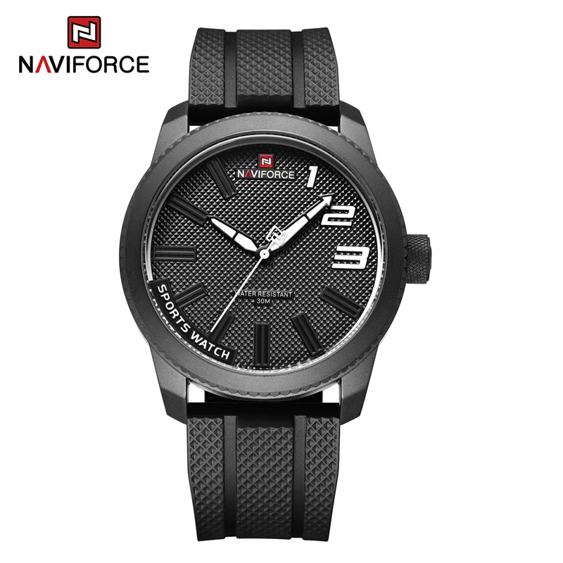  Luxury Silicone Strap Mens Watches Waterproof Sport Quartz Military Watch Men W - £24.78 GBP