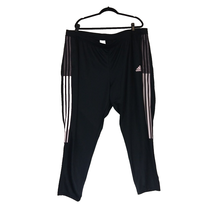 Adidas Womens Tiro 21 Track Pants Size 4X Black Zip Pockets Zip Ankles New - $28.13