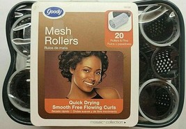 Goody Mesh Rollers 20 Rollers &amp; Pins Quick Drying Smooth Free Flowing Cu... - $13.29