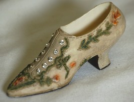 High Heel Resin Shoe Rhinestones Floral Abstract Designs - $12.86