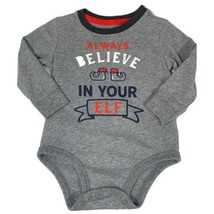 OshKosh Holiday One Piece Bodysuit Always Believe In Your Elf Size 12 Months - $7.91