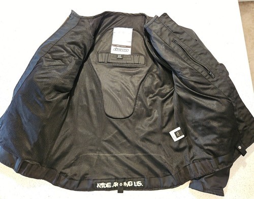 Icon Motorcycle Merc Jacket Womens XL Black Armored Padded Midweight Sturgis Item image 6
