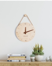 Mid century style wood digital wall clock, Modern silent clock, 10&quot; - $99.00
