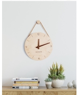 Mid century style wood digital wall clock, Modern silent clock, 10" - $99.00