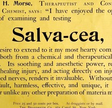 Salvacea Quack Medicine 1894 Advertisement Victorian Medical Morse ADBN1a - $24.99