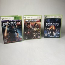 Mass Effect 1, 2 &amp; 3 Trilogy (Xbox 360) Game Lot - Tested &amp; Working - £15.56 GBP