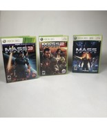 Mass Effect 1, 2 &amp; 3 Trilogy (Xbox 360) Game Lot - Tested &amp; Working - £15.47 GBP