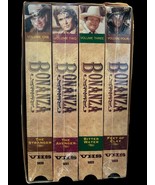 Bonanza TV Series, VHS 4 Tape Set:The Stranger,Avenger,Bitter Water,Feet... - $25.65