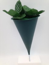 DIY Cemetery Vase Hard Plastic Cone with Metal Spike - £14.18 GBP