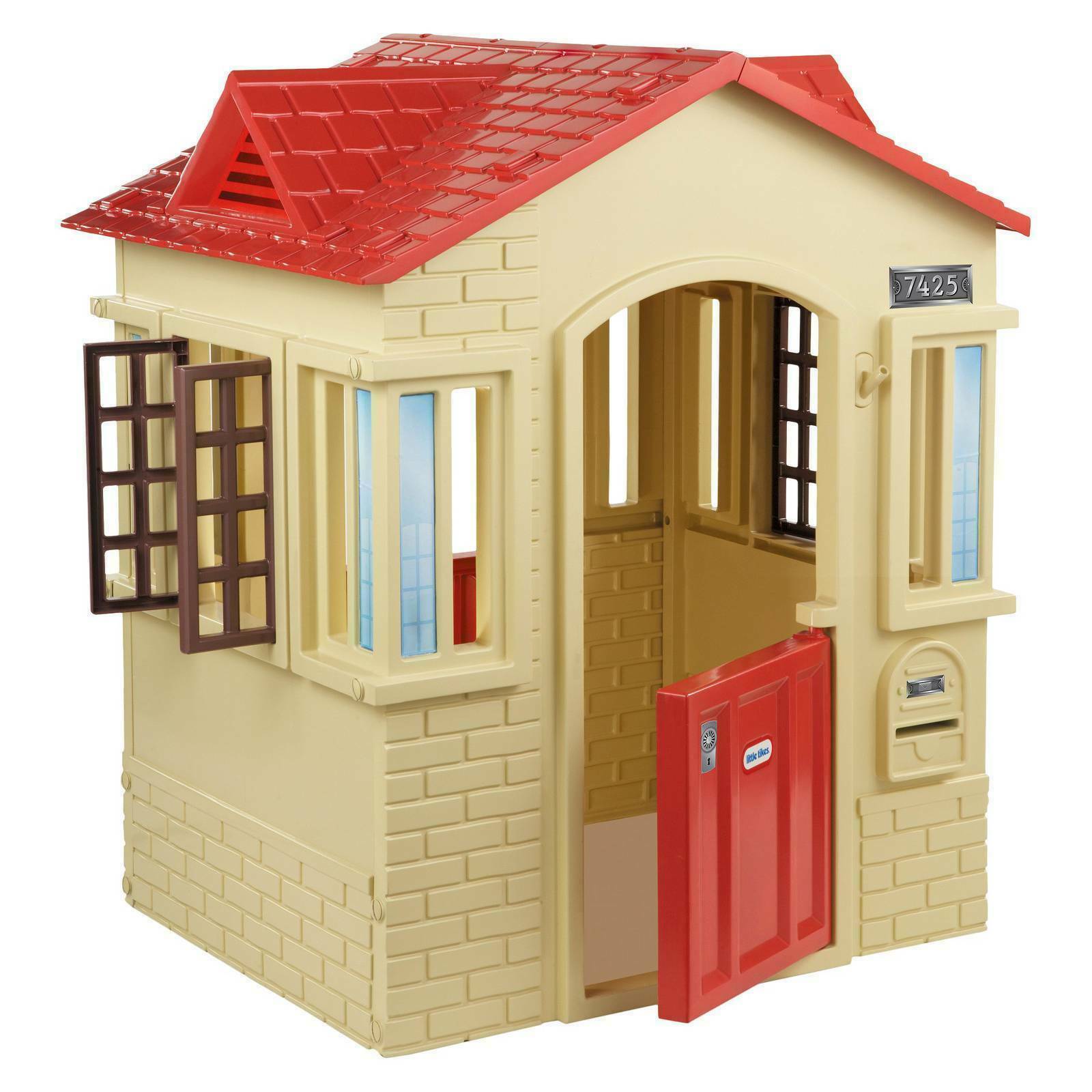 Tan Cape Cottage Playhouse Children Indoor Outdoor Portable Plastic Toy House - $149.99