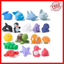 Safe No-Hole Bath Toys for Infants 6-12  &amp; Toddlers 1-3 - 18 Ocean Animals - $816.89 MXN