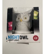 Night Owl Night Light - 7 Rainbow Coloured Lights Kids Nursery Novelty L... - £9.60 GBP