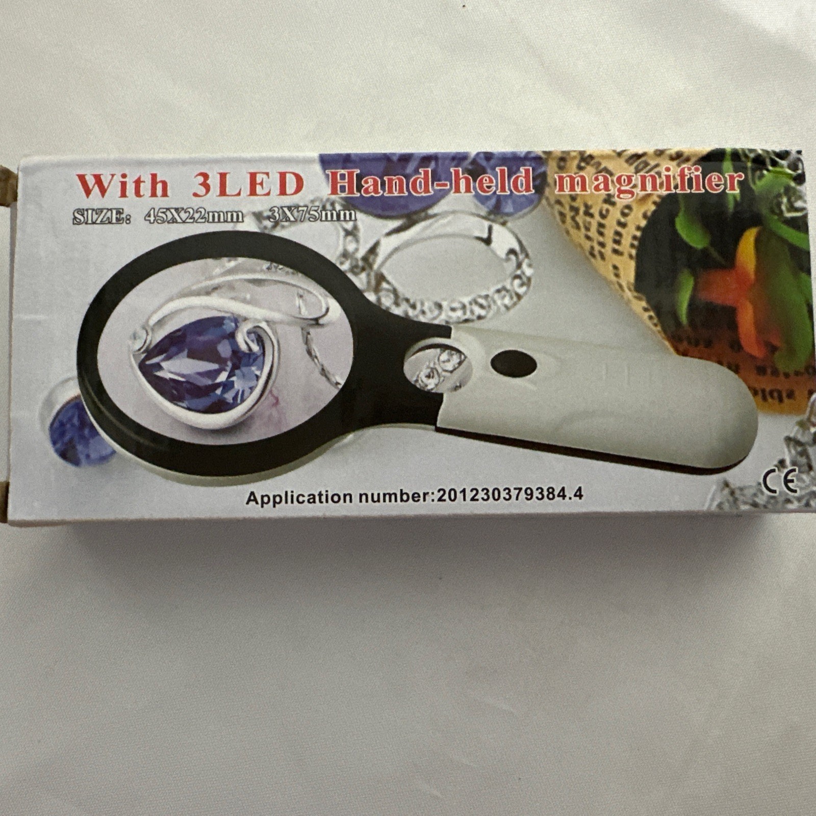 3 LED Light 45X Handheld Magnifier Reading Magnifying Glass Lens Jewelry... - $16.34