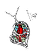 Cardinal Necklace/Cardinal Urn Heart Turtle Red Bird Hummingbird Horse S... - $148.42