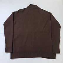 Lumber Casual Men's Brown Long Sleeve Full Zip Sweater Jacket Size Large image 2