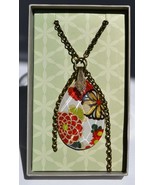 FRINGE STUDIO Pendant Necklace - Floral Kimono Design  - £15.98 GBP