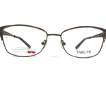 Takumi Brille Rahmen TK1009 10 Brown Gold Zebramuster Cat Eye 54-16-135 - $55.73