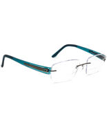 Silhouette Eyeglasses 5231 60 6057 Titan Gunmetal/Blue Rimless Austria 5... - $99.99