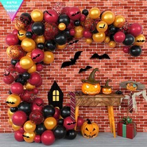 Balloon Set Bat Latex Balloon Halloween Balloon Chain Set Balloon - £31.42 GBP