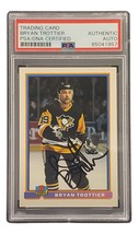 Bryan Trottier Signed 1991 Topps #93 Pittsburgh Penguins Hockey Card PSA/DNA - £38.14 GBP