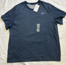 Nike Men’s Dri-FIT Cotton Crew Solid Dry Tee Shirt Athletic Training Top... - $4.89